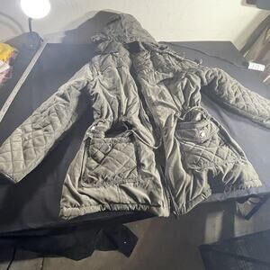 Royalty For Me Army Green Hooded Jacket Size 2X